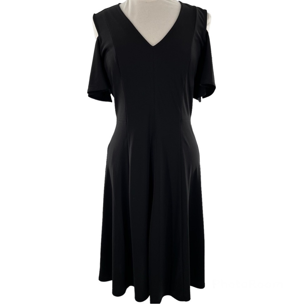 The Limited Dress Cold Shoulder Black Medium Stretch and Shimmer - Picture 2 of 9